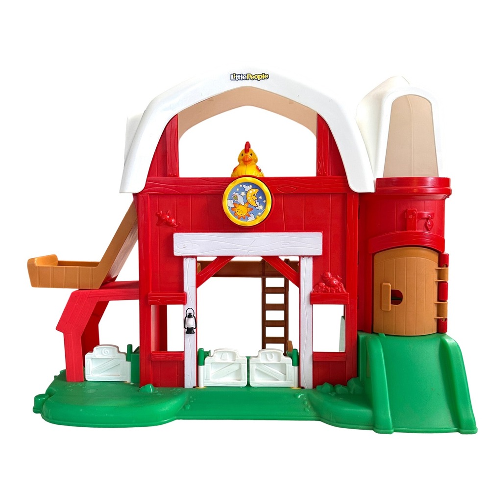 Fisher Price Little People Fun Sounds Farm Barn Playset Tested WORKS